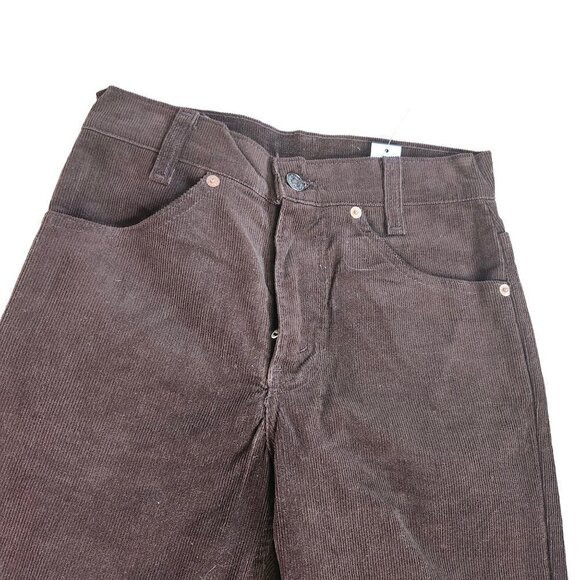 NWOT DEADSTOCK 70'S VINTAGE CHOCOLATE BROWN CORDUROY LEVI'S SIZE 26x32 - Picture 6 of 7